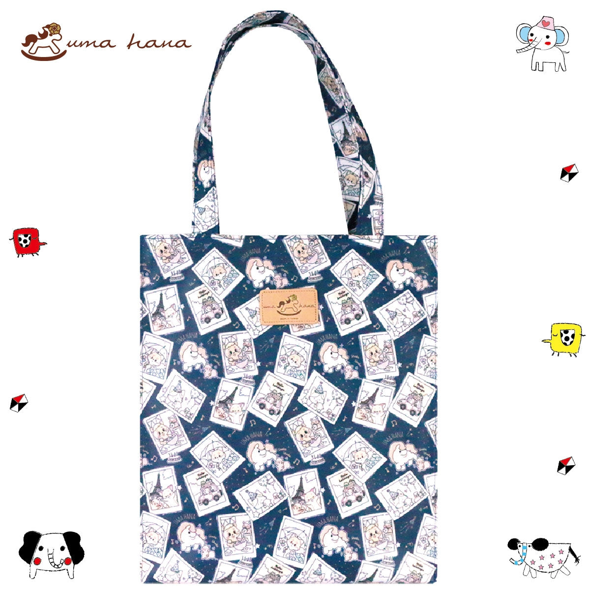 Postcard - Navy